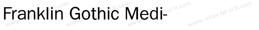 Franklin Gothic Medi字体转换